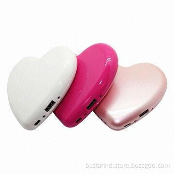Hot-sale original design power banks with 5,000mAh Li-polymer, high-conversion rate